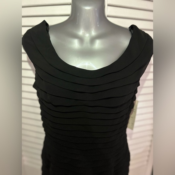 Adrianna Papell Vintage NWT black tiered dress - Picture 5 of 13